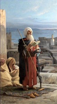 La Priere Du Soir A Tanger Jean Jules Antoine Lecomte du Nouy Orientalist Realism Oil Paintings